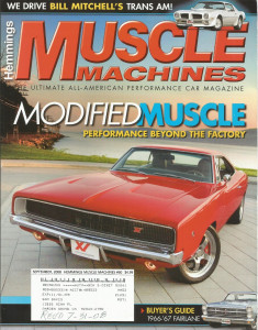 HEMMINGS MUSCLE MACHINES 2008 SEPT - HEMI CHARGER, SD-455, GT/GTA